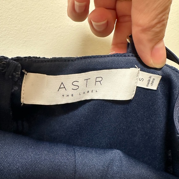 ASTR The Label Womens Blue Lace Spaghetti Strap Dress Size small - Picture 3 of 5